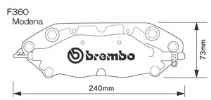 euro リア Brembo Modena 4Pot 342φ BMW E85